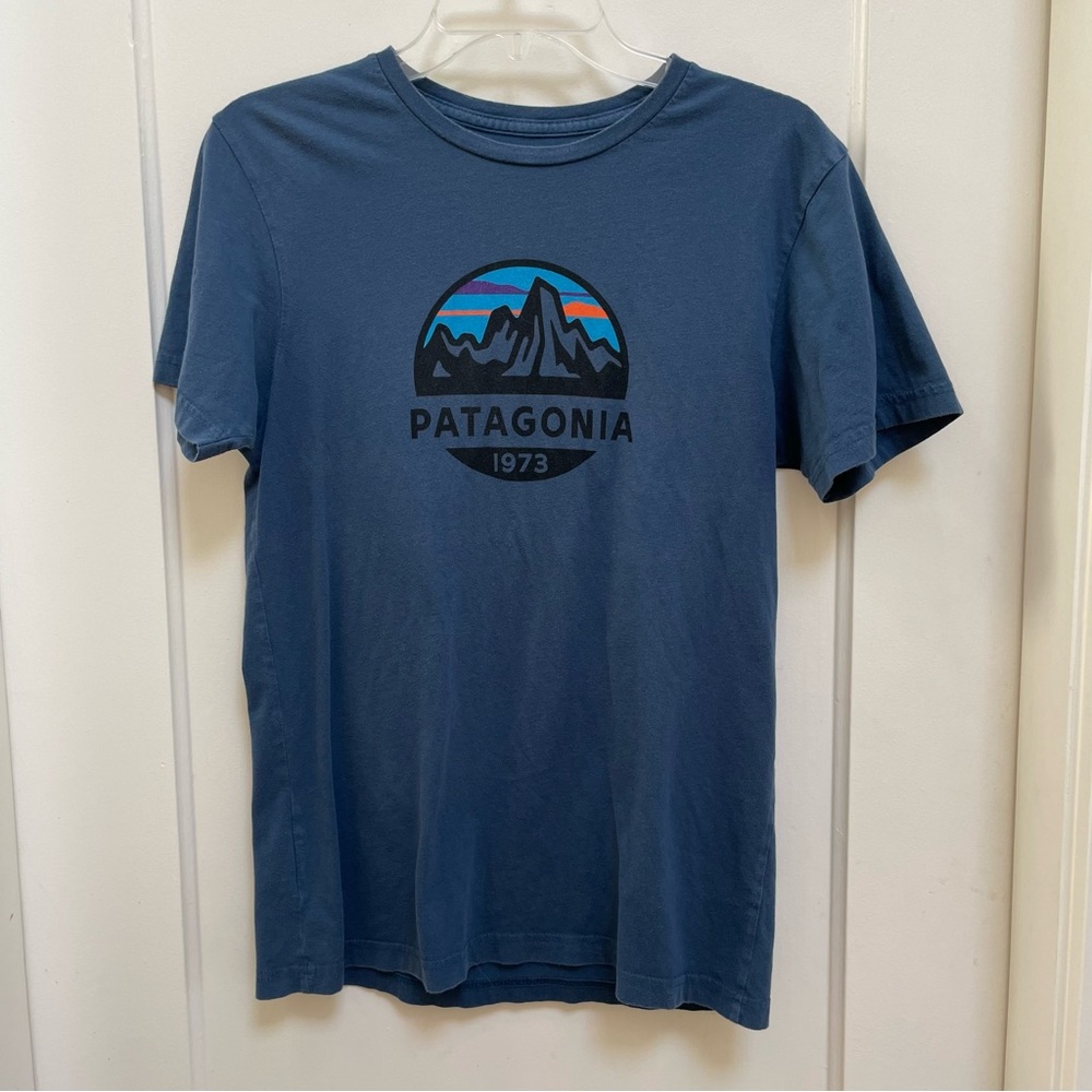 Mens Patagonia blue cotton t-shirt